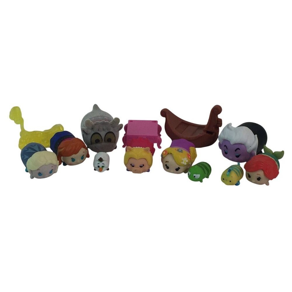 Disney Tsum Tsum Toy Figure Miss‎ Piggy Rapunzel Elsa Anna Sven Ariel Ursula